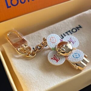 ⚜️Louis Vuitton Multicolor Key Holder bag charm upcycled ⚜️